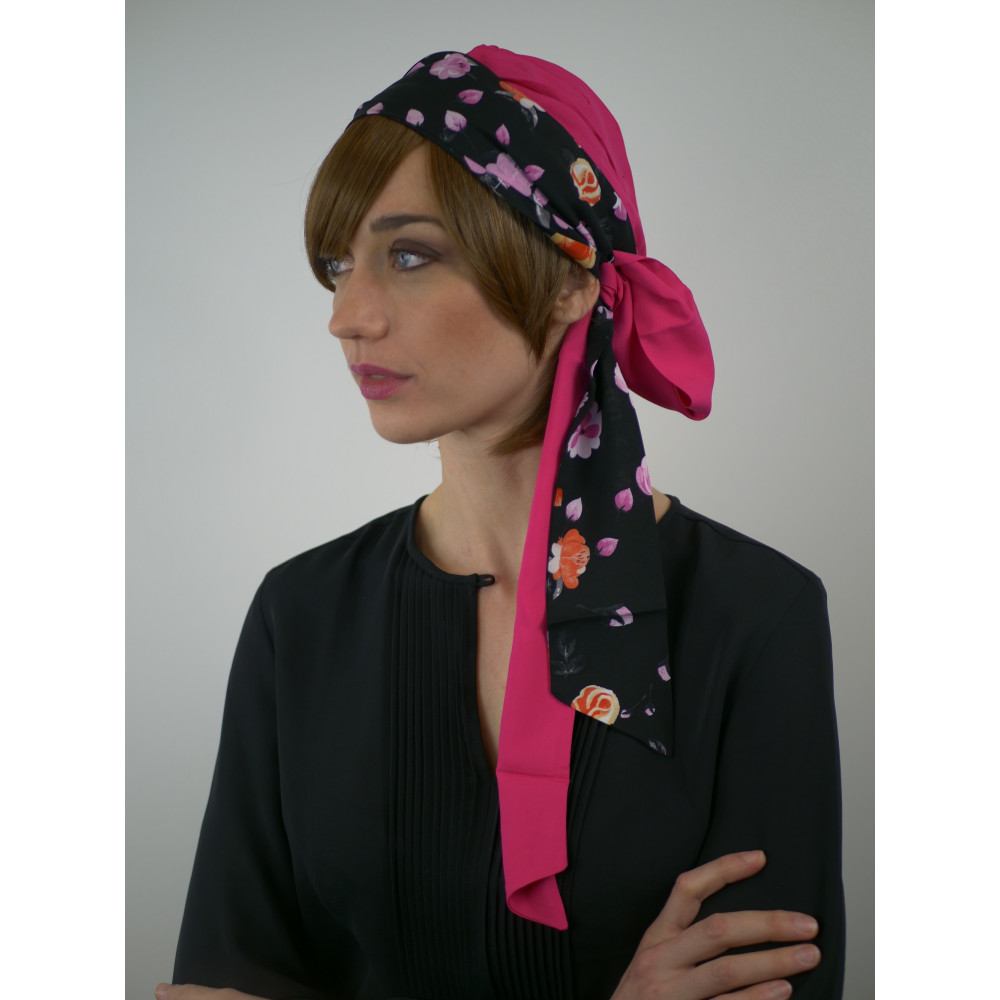 Turban chimio en bambou - Carrousel - Rose comme Femme