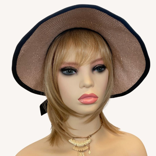 ÉLÉGANT CHAPEAU SOLAIRE FEMME EN CHIMIO - Emaliz Hair &quot; Jaha &quot;