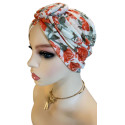 BONNET ROSACE FLEURIE|Emaliz Hair