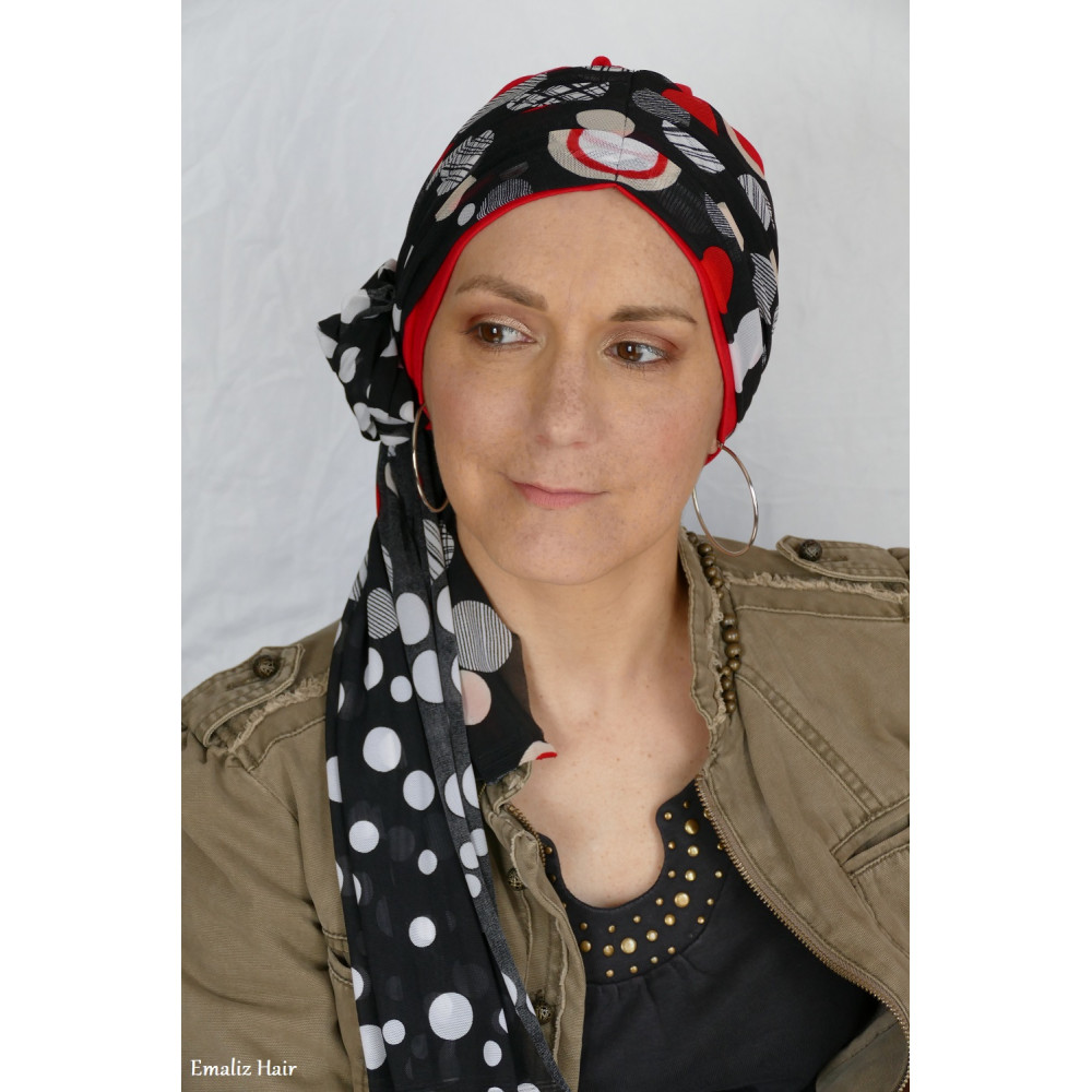 Ligne de Bonnet, bonnets chimio coton, foulard et turban pour les personnes  atteinte de cancer-Emaliz Hair