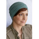 BONNET CHIMIOTHERAPIE VERSAILLES EN FIBRES DE BAMBOU -VERT BOUTEILLE