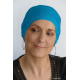 Bonnet chimio doux et bleu en bambou | Emaliz Hair