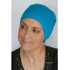 Bonnet chimio doux et bleu en bambou | Emaliz Hair