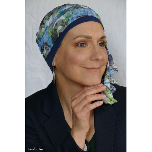 Chapeau turban pour femme, foulard rose poudré, couvre-chef de chimio,  foulard pour femme -  France