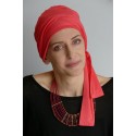 BONNET TURBAN CHIMIO POUR MASQUER UNE ALOPECIE - CORAIL EMALIZ HAIR